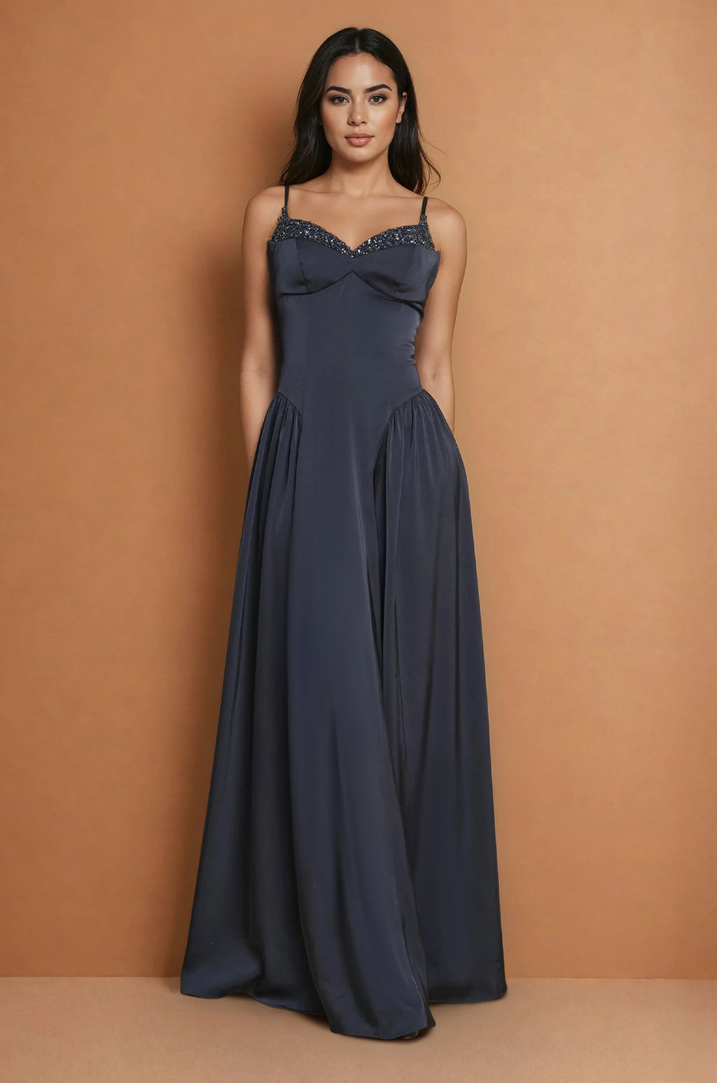 Floor Length Formal Full Skirt Evening Dress