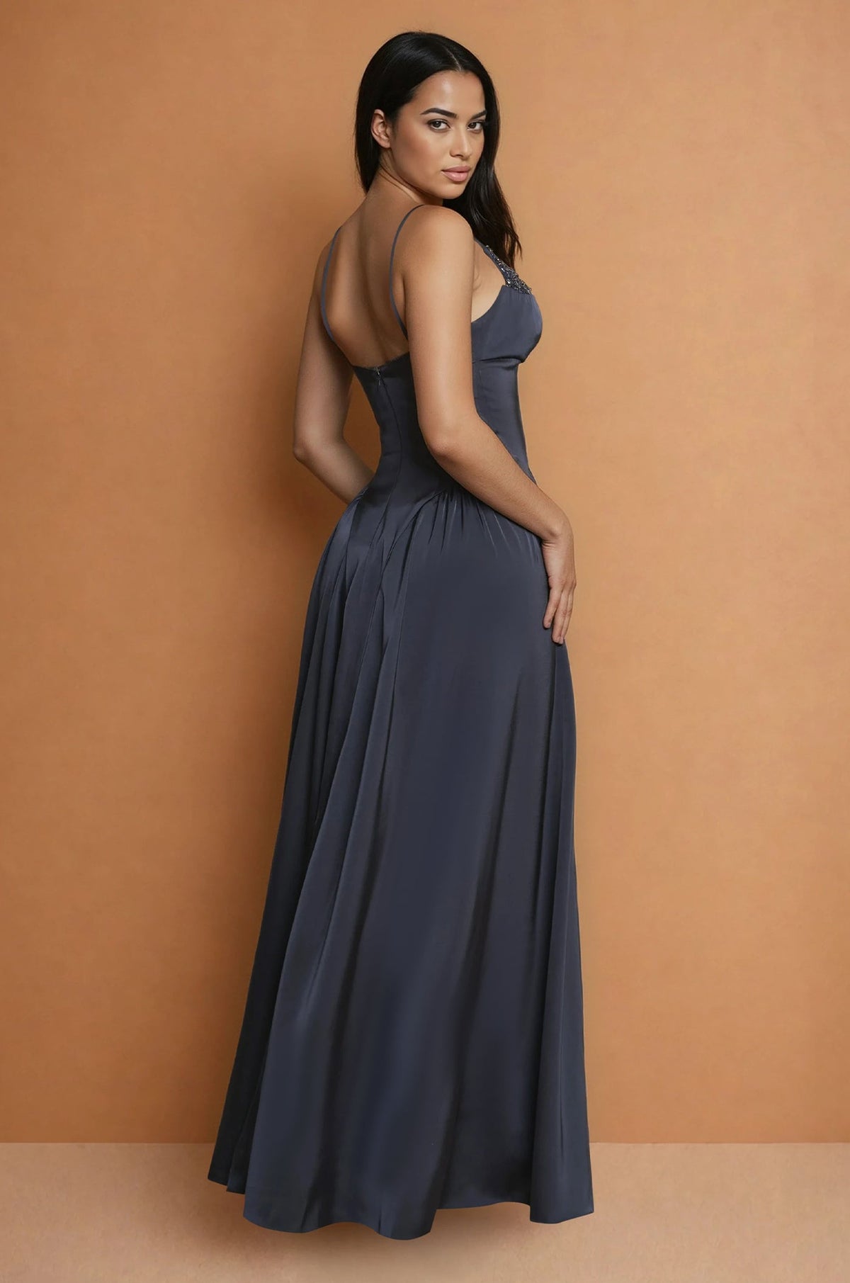 Floor Length Formal Full Skirt Evening Dress