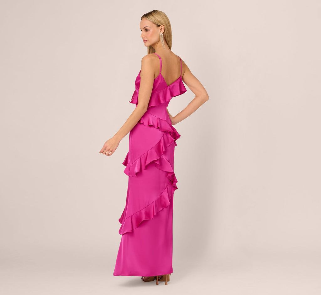 Long Satin Formal Dress