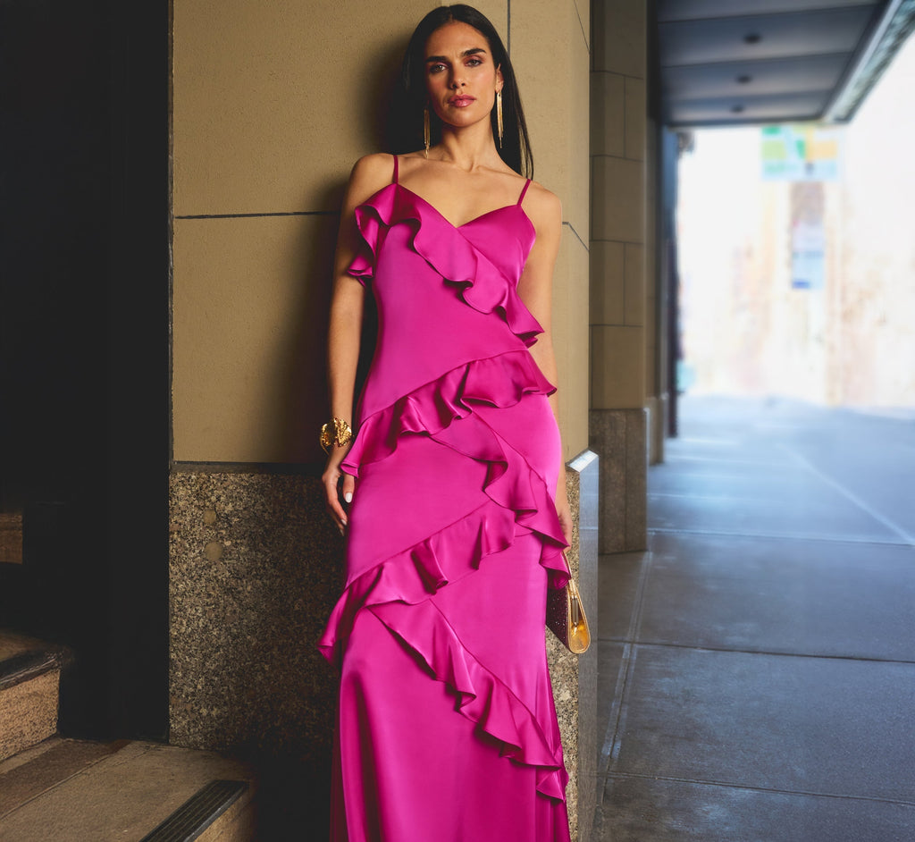 Long Satin Formal Dress