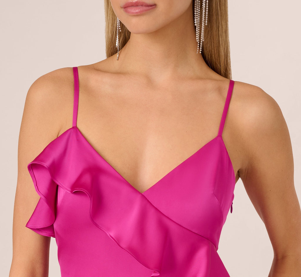 Long Satin Formal Dress