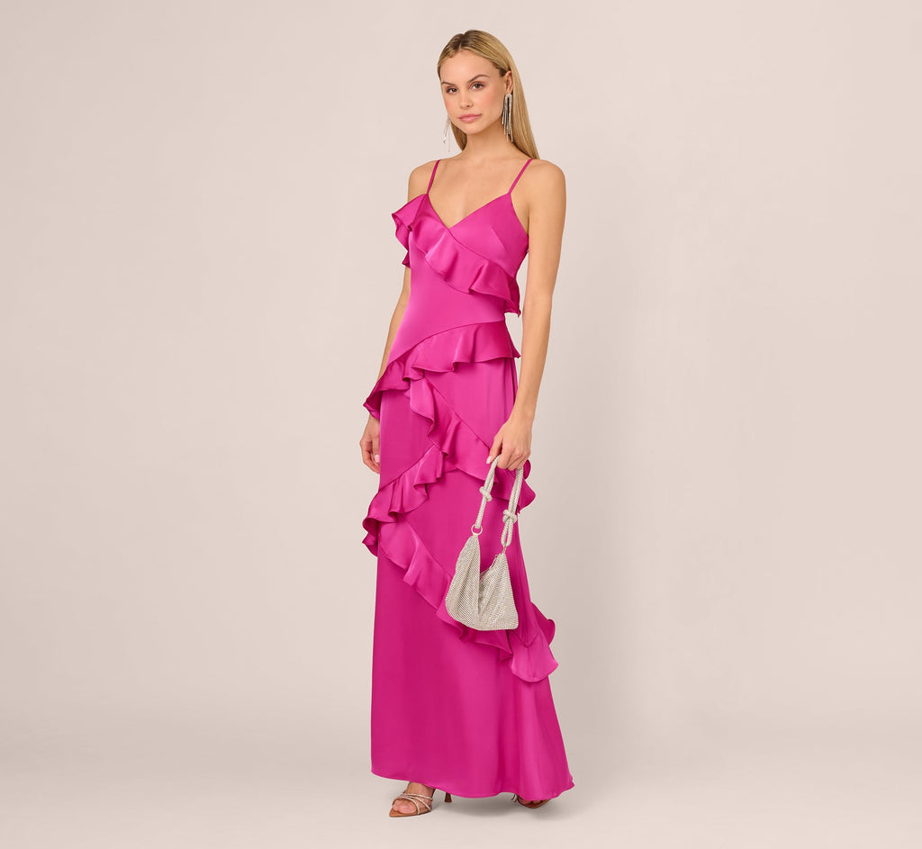 Long Satin Formal Dress