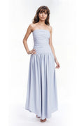 Strapless Drop Waist Gown Jewel by Badgley Mischka J0503
